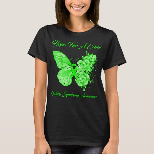 Butterfly hoopt op een zuiver Kabuki-syndroom T-shirt (Voorkant)