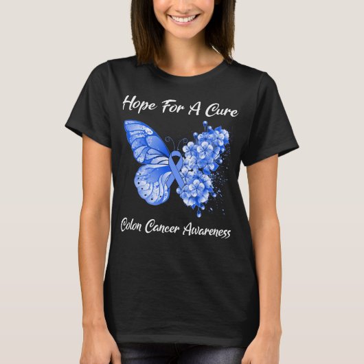 Butterfly hoopt op een zuiver kankerbewustzijn t-shirt (Voorkant)