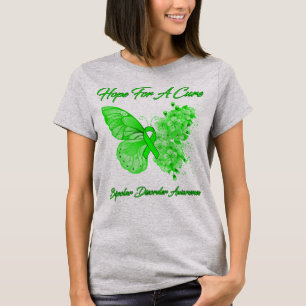 Butterfly hoopt op een zuivere bipolaire stoornis t-shirt