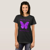 Butterfly hoopt op een zuivere migraine hoofdpijn  t-shirt (Voorkant volledig)