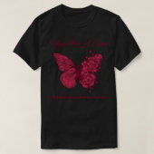 Butterfly Hope For A Cure Antiphospholipid Syndrom T-shirt (Design voorkant)