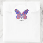 Butterfly Hope Ronde Sticker (Tas)