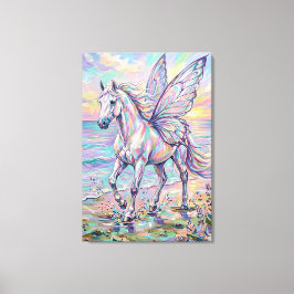  butterfly horse canvas afdruk