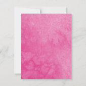 Butterfly Hot Pink Floral Spain Quinceanera Kaart (Achterkant)