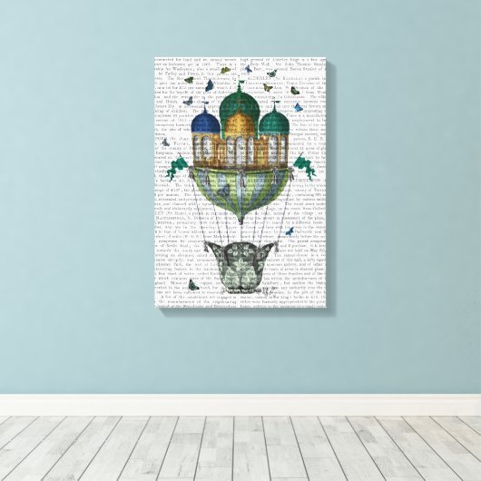 Butterfly House Canvas Afdruk (Insitu (Houten vloer))