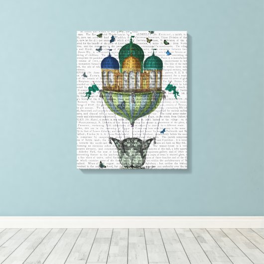 Butterfly House Canvas Afdruk (Insitu (Houten vloer))