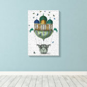 Butterfly House Canvas Afdruk (Insitu (Houten vloer))