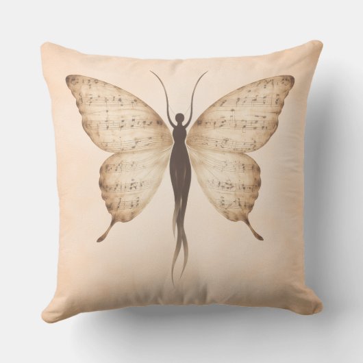 Butterfly Human Form Kussen (Achterkant)