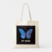 Butterfly I Draag blauw en rood voor mijn moeder p Tote Bag (Achterkant)