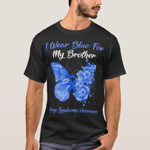 Butterfly I Draag blauw voor de bewustmaking van d T-shirt