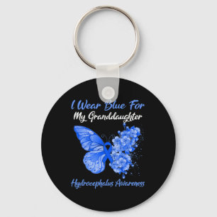 Butterfly I Draag blauw voor mijn kleindochter Hyd Sleutelhanger