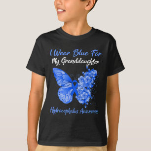 Butterfly I Draag blauw voor mijn kleindochter Hyd T-shirt