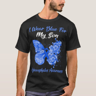 Butterfly I Draag blauw voor mijn zuster Hydroceph T-shirt