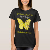 Butterfly I Draag Gold voor mijn Nephew Retinoblas T-shirt (Voorkant)