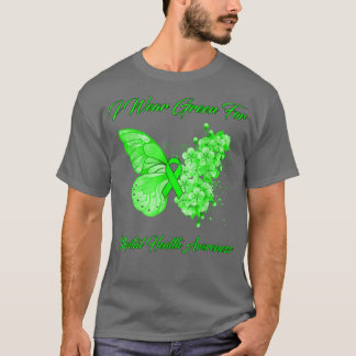 Butterfly I Draag Green for Mental Health Awarenes T-shirt