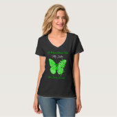 Butterfly I Draag Green voor mijn zuster Lyme dise T-shirt (Voorkant volledig)