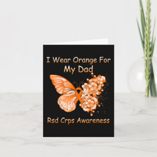 Butterfly I Draag Oranje voor mijn vader RSD CRPS Kaart