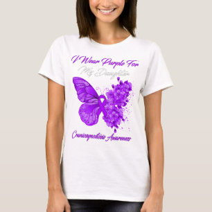 Butterfly I Draag Paars voor craniosynostose  T-shirt