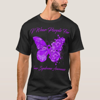 Butterfly I Draag Paars voor turner Syndrome Aware T-shirt