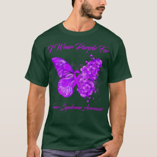 Butterfly I Draag Paars voor turner Syndrome Aware T-shirt