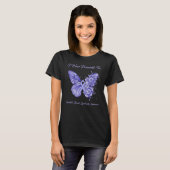 Butterfly I Draag Periwinkle voor onbevreesbare da T-shirt (Voorkant volledig)