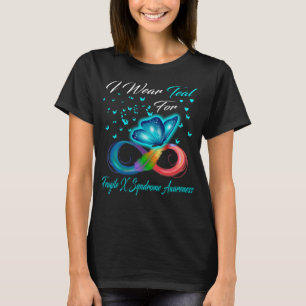 Butterfly I Draag Tead for Fragile X Syndrome T-shirt