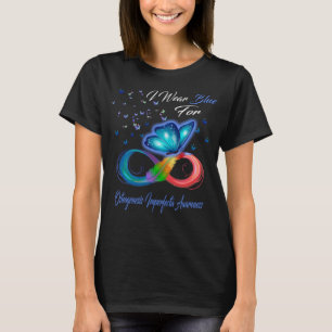 Butterfly I Wear Blue For Osteogenesis Imperfecta T-shirt