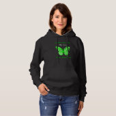Butterfly I Wear Green For My Aunt Muscular Dystro Hoodie (Voorkant volledig)