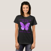 Butterfly I Wear Purple For My Brother Pancreatic T-shirt (Voorkant volledig)