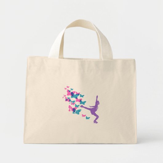 Butterfly Ice Skater Mini Tote Bag (Voorkant)