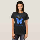 Butterfly Ik Draag blauw voor mijn papa von Hippel T-shirt (Voorkant volledig)
