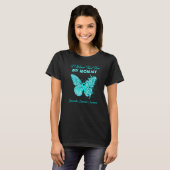 Butterfly ik Draag Blauwgroen voor mijn mama disso T-shirt (Voorkant volledig)