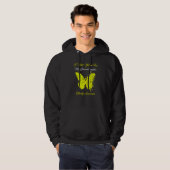Butterfly ik Draag geel voor mijn kleindochter Obe Hoodie (Voorkant volledig)