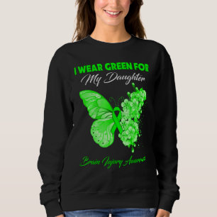 Butterfly ik Draag groen voor mijn dochter Brain I Trui