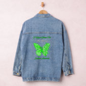 Butterfly ik Draag groen voor mijn mammie scoliosi Denim Jacket (Hangar)