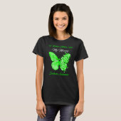 Butterfly ik Draag groen voor mijn mammie scoliosi T-shirt (Voorkant volledig)