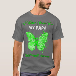 Butterfly ik Draag groen voor mijn papieren geeste T-shirt