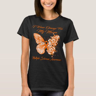 Butterfly ik Draag Oranje voor mijn mama multiple  T-shirt