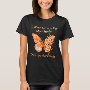Butterfly ik Draag Oranje voor mijn oom RSD CRPS A T-shirt