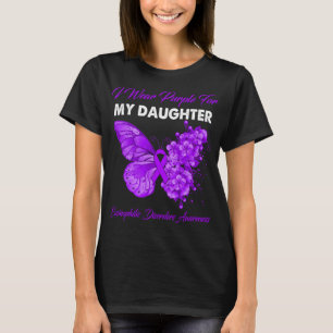Butterfly ik Draag Paars voor mijn dochter Eosinof T-shirt