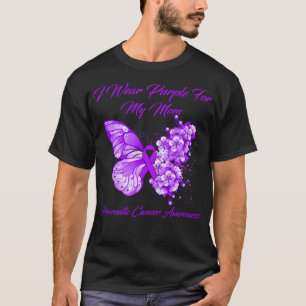 Butterfly ik Draag Paars voor mijn mam Pancreas Ca T-shirt