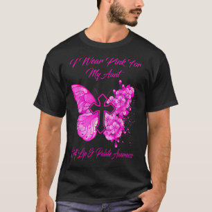 Butterfly Ik Draag roze voor tante Cleft Lip & Pal T-shirt