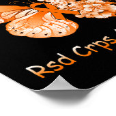 Butterfly Ik Draag Sinaasappel voor mijn broertje  Poster (Hoek)