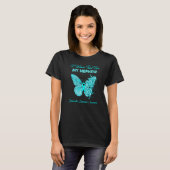 Butterfly ik heb Blauwgroen voor mijn Nephew disso T-shirt (Voorkant volledig)