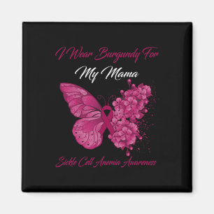 Butterfly ik heb Burgundy Draag voor mijn mama sil Magneet