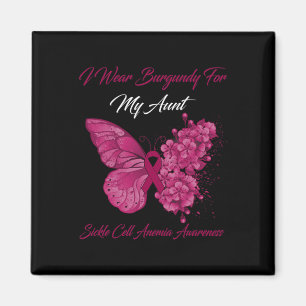 Butterfly ik heb Burgundy Draag voor mijn tante Si Magneet