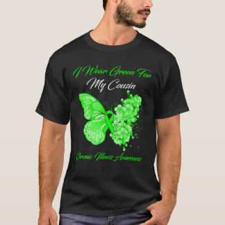 Butterfly ik heb groen Draag voor mijn neef chroni T-shirt