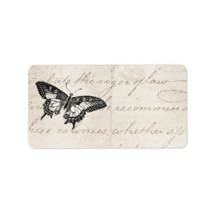  Butterfly Illustratie 1800-vlinders Etiket