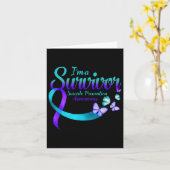 Butterfly I'm a Survivor Suicide Prevention Awaren Kaart (Gele Bloem)