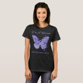 Butterfly I'm a Warrior Irritable Bowel Syndrome T-shirt (Voorkant volledig)